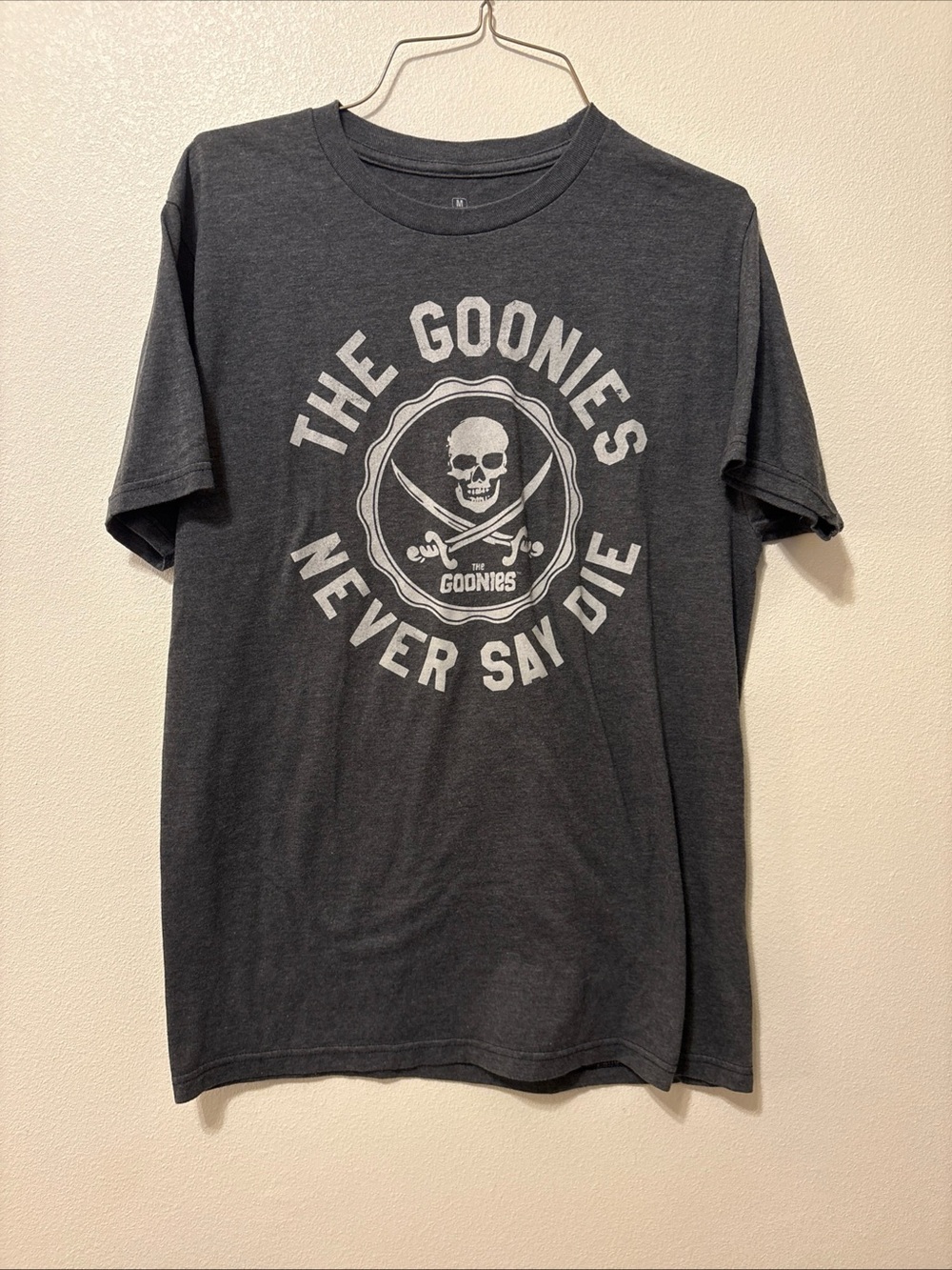 Ripple Junction Charcoal Graphic "The Goonies Never Say Die" Tee